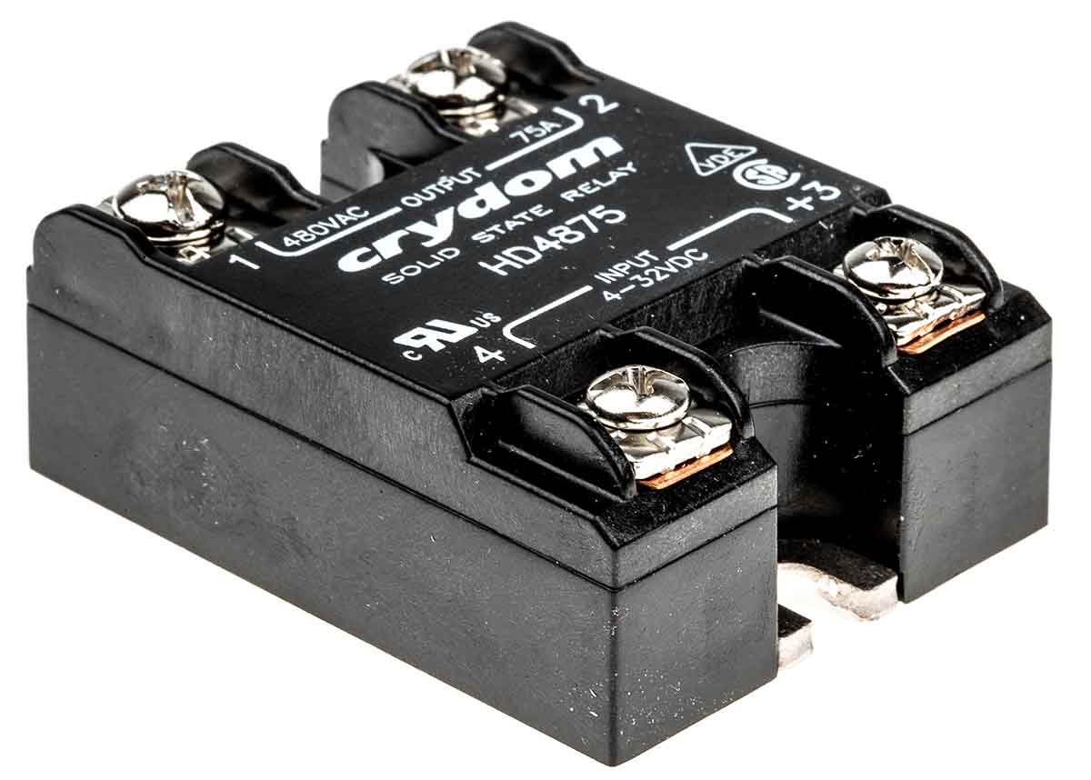 Sensata Crydom HA AND HD SERIES Series Solid State Relay, 75 A Load, Panel Mount, 530 V ac Load, 32 V Control