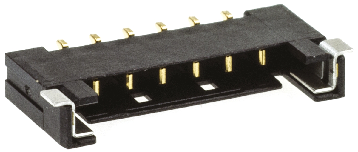 Molex Pico-Lock Series Right Angle Surface PCB Header, 6 Contact(s), 1.5 mm Pitch, 1 Row, Shrouded