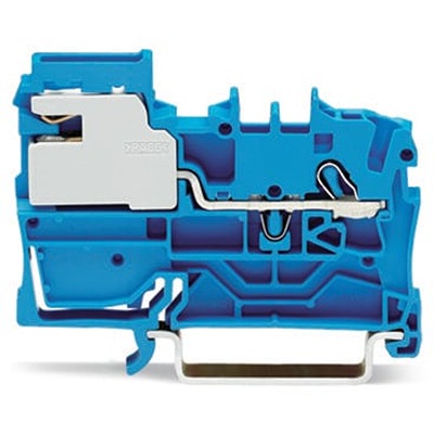 WAGO 2002-7114 TOPJOB S Series Blue, 2.5mm², 1-Level, Push-In Cage Clamp Termination, ATEX, EAC Ex, IECEx
