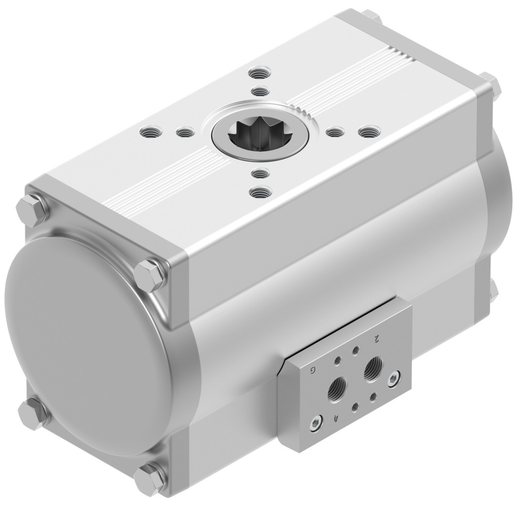 Festo DFPD Series 8 bar Double Action Pneumatic Rotary Actuator, 90° Rotary Angle, 160mm Bore
