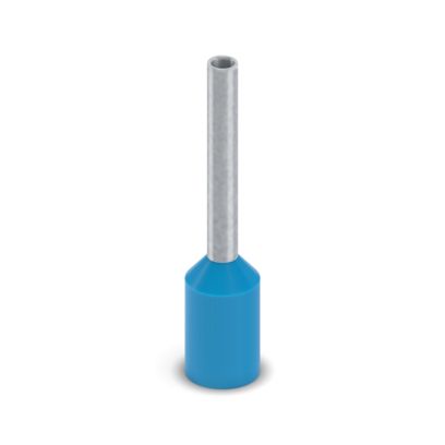 Phoenix Contact, Ferrule A Insulated Bootlace Ferrule, 10mm Pin Length, 1.3mm Pin Diameter, Blue