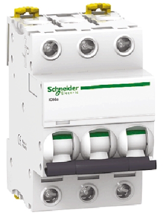 Schneider Electric, Acti 9 MCCB 3P 25A, Breaking Capacity 30 kA, DIN Rail Mount
