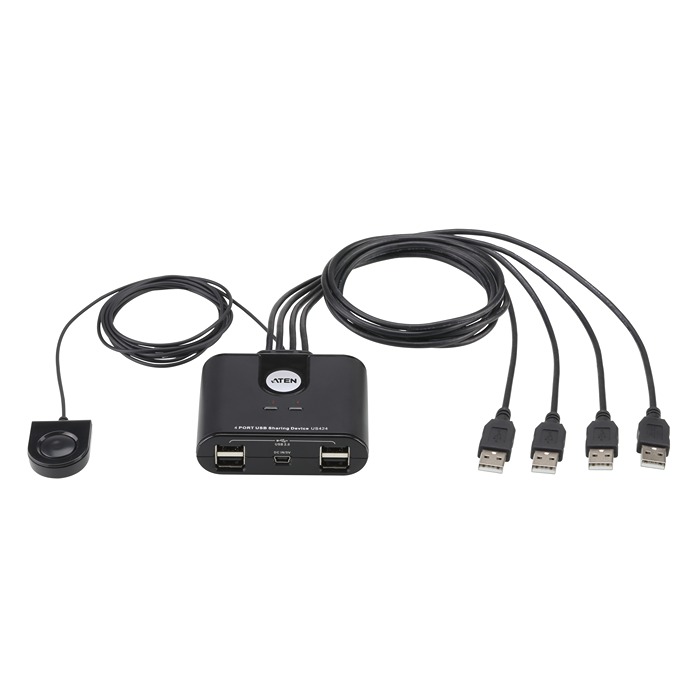 Aten 4 USB 2.0 Docking Station with USB - 4 x USB ports, USB A