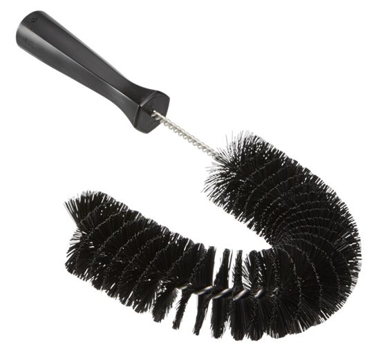 Vikan Medium Bristle Black Scrubbing Brush, Polyester bristle material