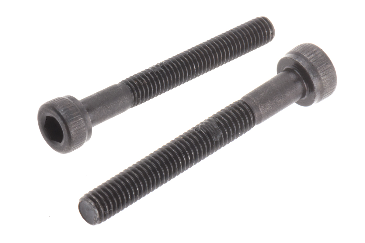 RS PRO Black, Self-Colour Steel Hex Socket Cap Screw, DIN 912, M3 x 25mm