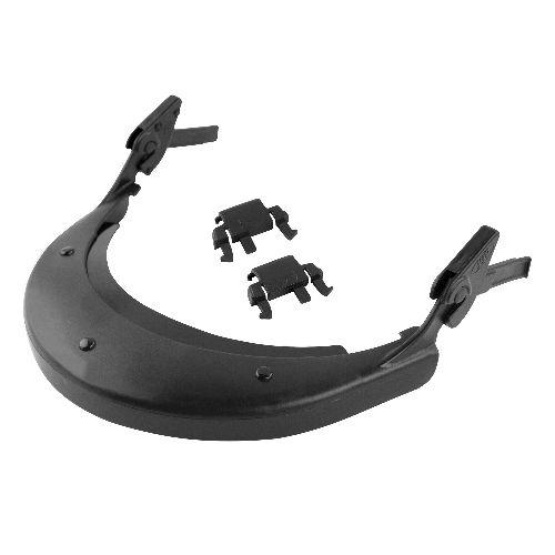 JSP ABS Black Hard Hat Visor Carrier, Helmet