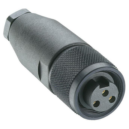 Lumberg Automation Industrial Circular Connector, 3 Contacts, Cable, 7/8 in Connector, Socket, Female, IP67, RKC Series