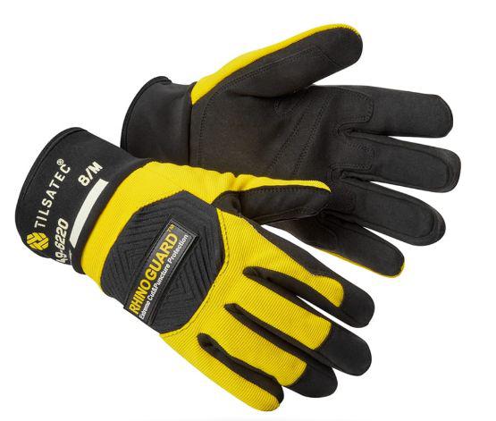 Tilsatec 49-6220 Black, Yellow Yarn Work Gloves, Size 10