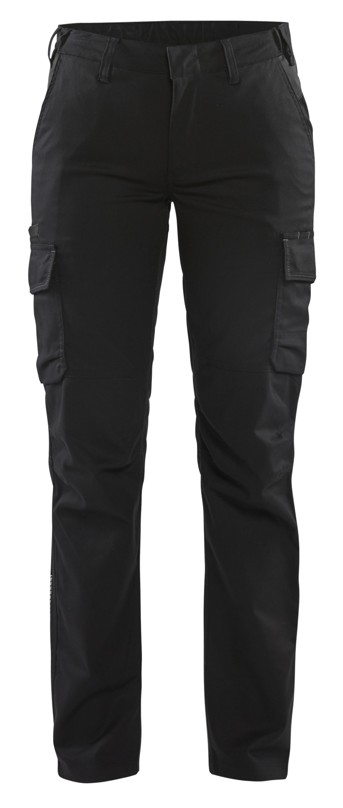 Blaklader 7144183299 Women's Black 63% Polyester, 4% Elastolefin, 33% Cotton, Size 40 Waist Size 29 in W 31.125in L