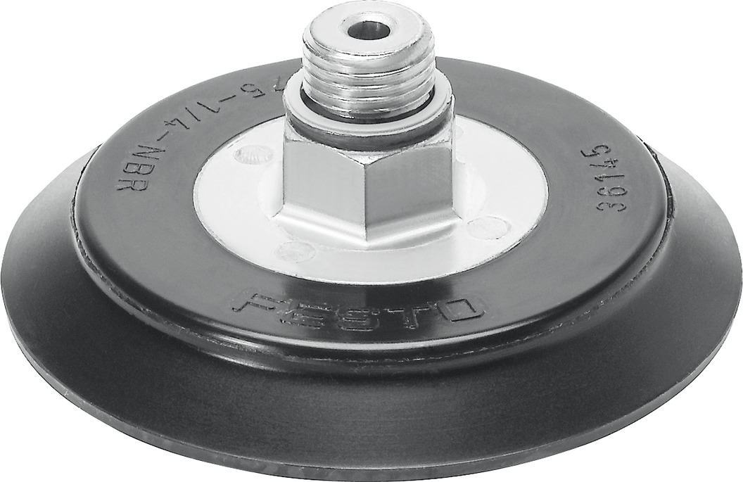 Festo 75mm Flat NBR Suction Cup VAS-75-1/4-NBR, G 1/4