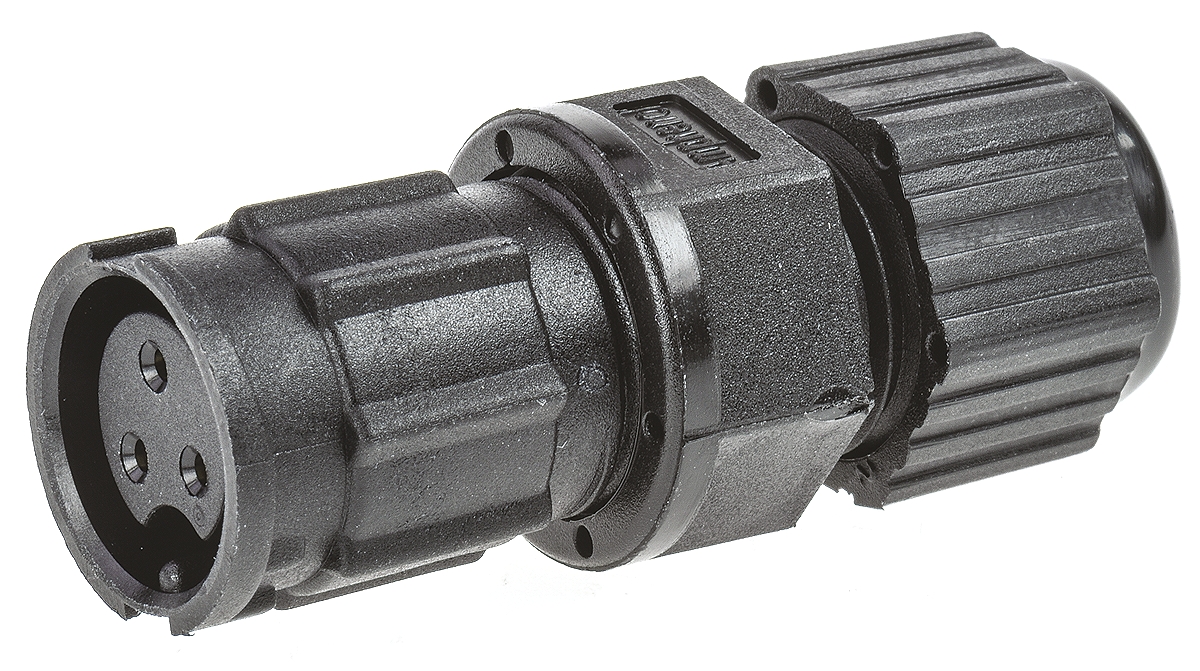 Amphenol Industrial Circular Connector, 3 Contacts, Cable, Standard Connector, Socket, Female, IP67, Ceres Series