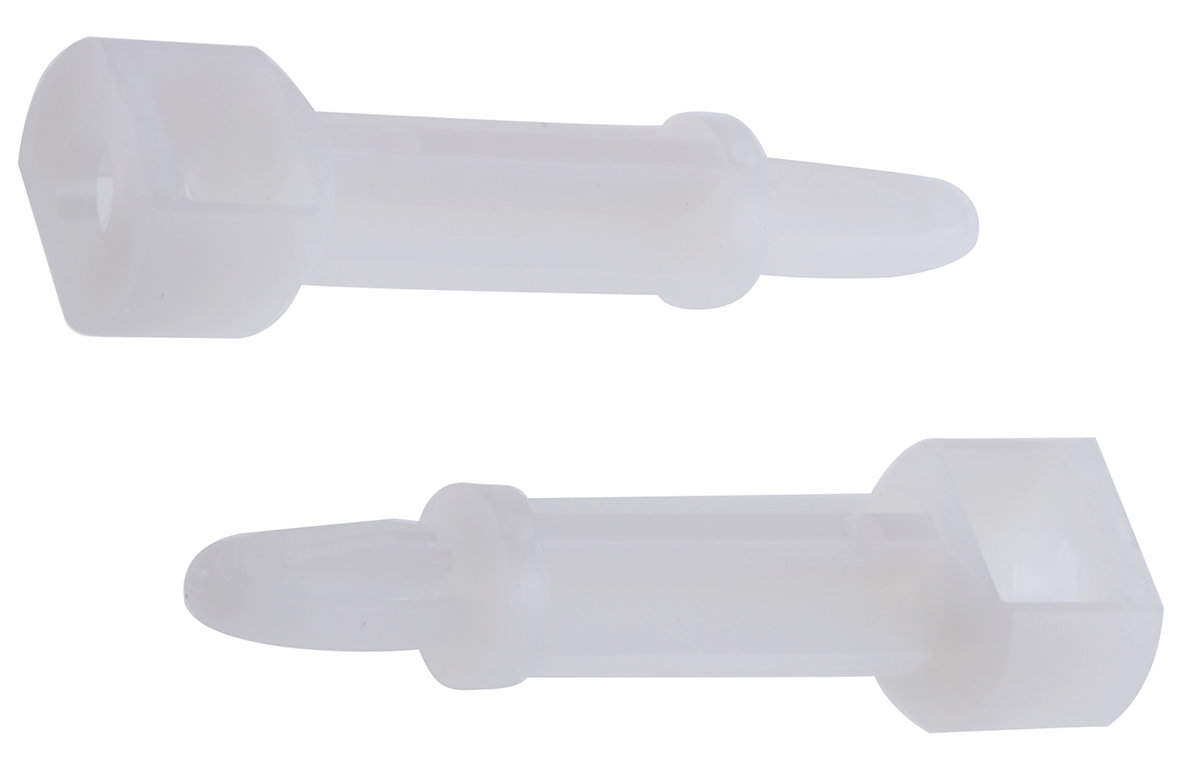 SRLCBS 16 01, 25.4mm High Nylon Snap Rivet Support for 4mm PCB Hole, 10.2mm Base