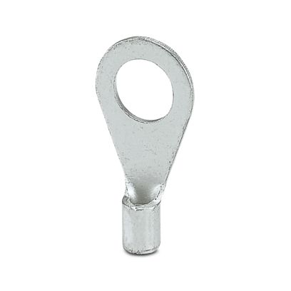 Phoenix Contact Uninsulated Ring Terminal, M6mm Stud Size, Silver