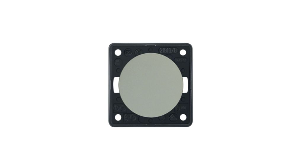 Berker Chrome Push Button Light Switch, 1 Gang, INTEGRO