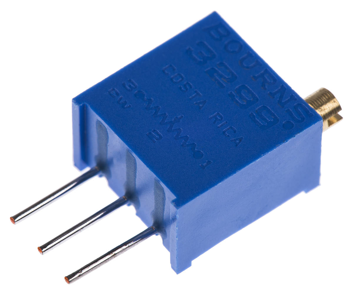 50kΩ, Through Hole Trimmer Potentiometer 0.5W Top Adjust Bourns, 3299