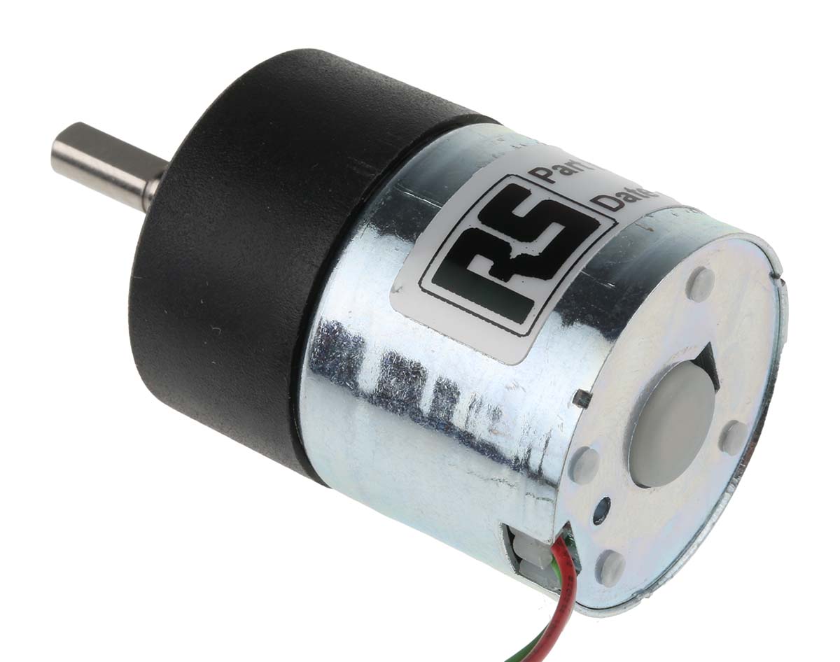 McLennan Servo Supplies Geared DC Geared Motor, 12 V dc, 2.5 Ncm, 80 rpm, 4mm Shaft Diameter