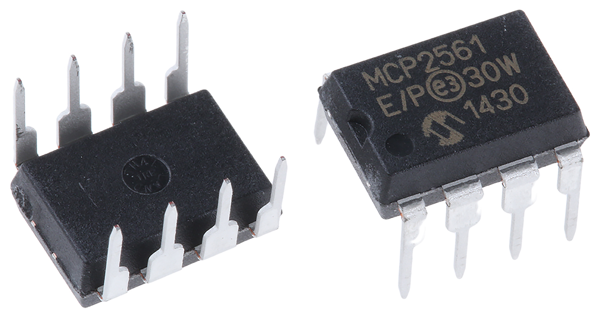 Microchip MCP2561-E/P, CAN Transceiver 1Mbps IEC 61000-4-2, 8-Pin PDIP