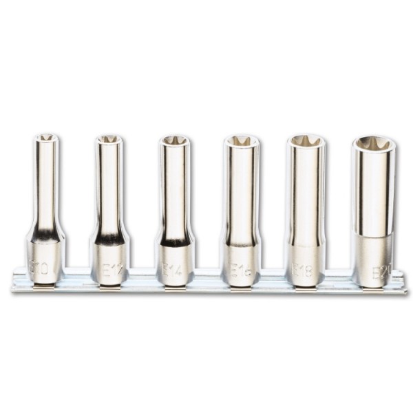 BETA 6-Piece 1/2 in Deep Socket Set , e-Torx