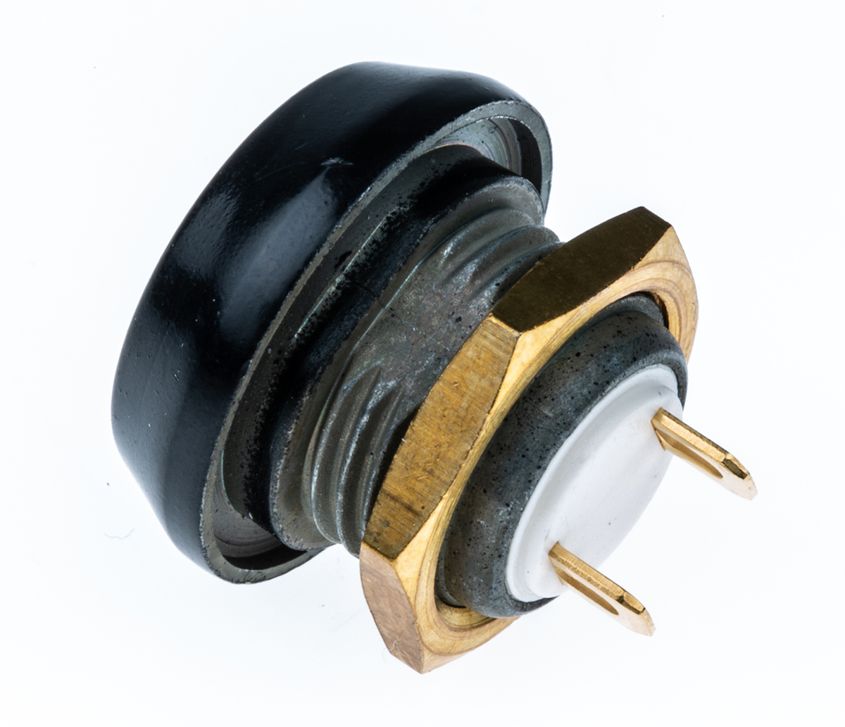 ITW Switches 59 Series Miniature Push Button Switch, Momentary, Panel Mount, 13.65mm Cutout, SPST, Clear LED, 125V ac,