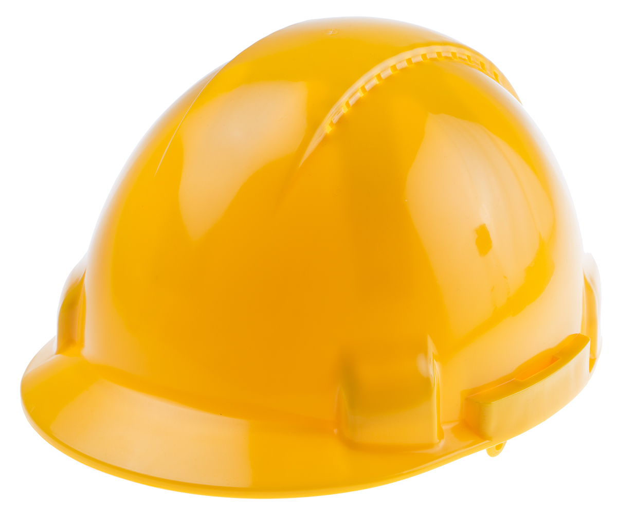 Portwest Yellow Safety Helmet with Chin Strap, AdjustableVentilated