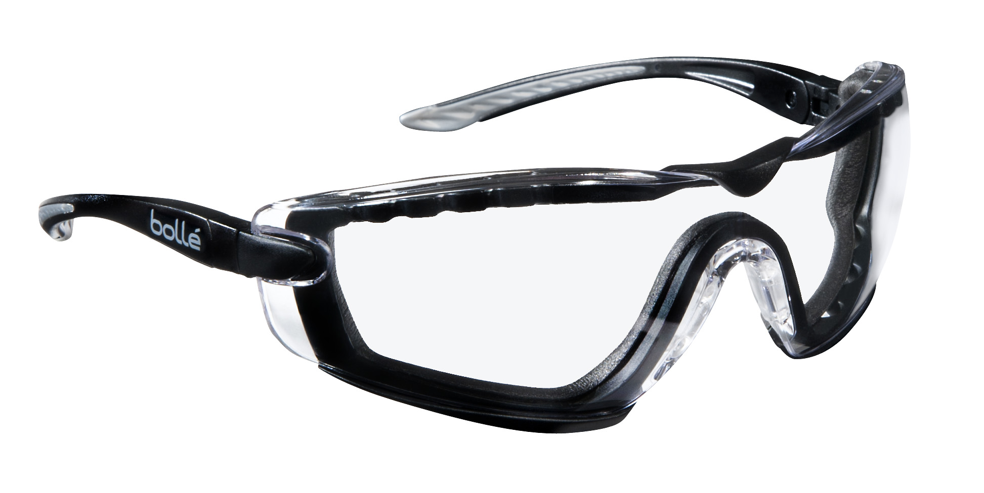 Bolle Safety COBRA Anti-Mist UV Safety Glasses, Clear PC Lens
