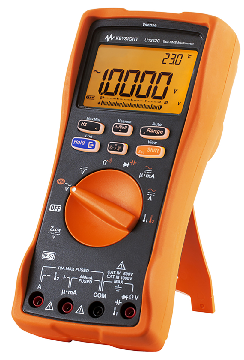 Keysight Technologies U1242C Handheld Digital Multimeter, True RMS - UKAS Calibrated
