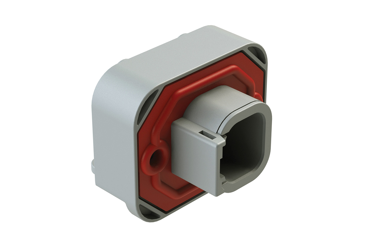 Amphenol Industrial, AT Automotive Connector Plug Grey Flange Mount 4 Way ATM13-4P-BM03