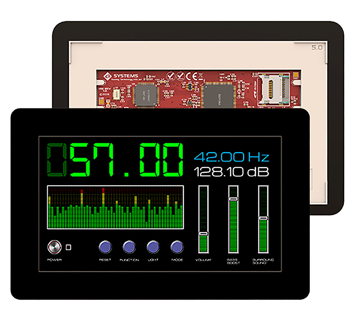 4D Systems gen4-uLCD-70DCT-CLB-AR TFT LCD Colour Display / Touch Screen, 7in, 800 x 480pixels