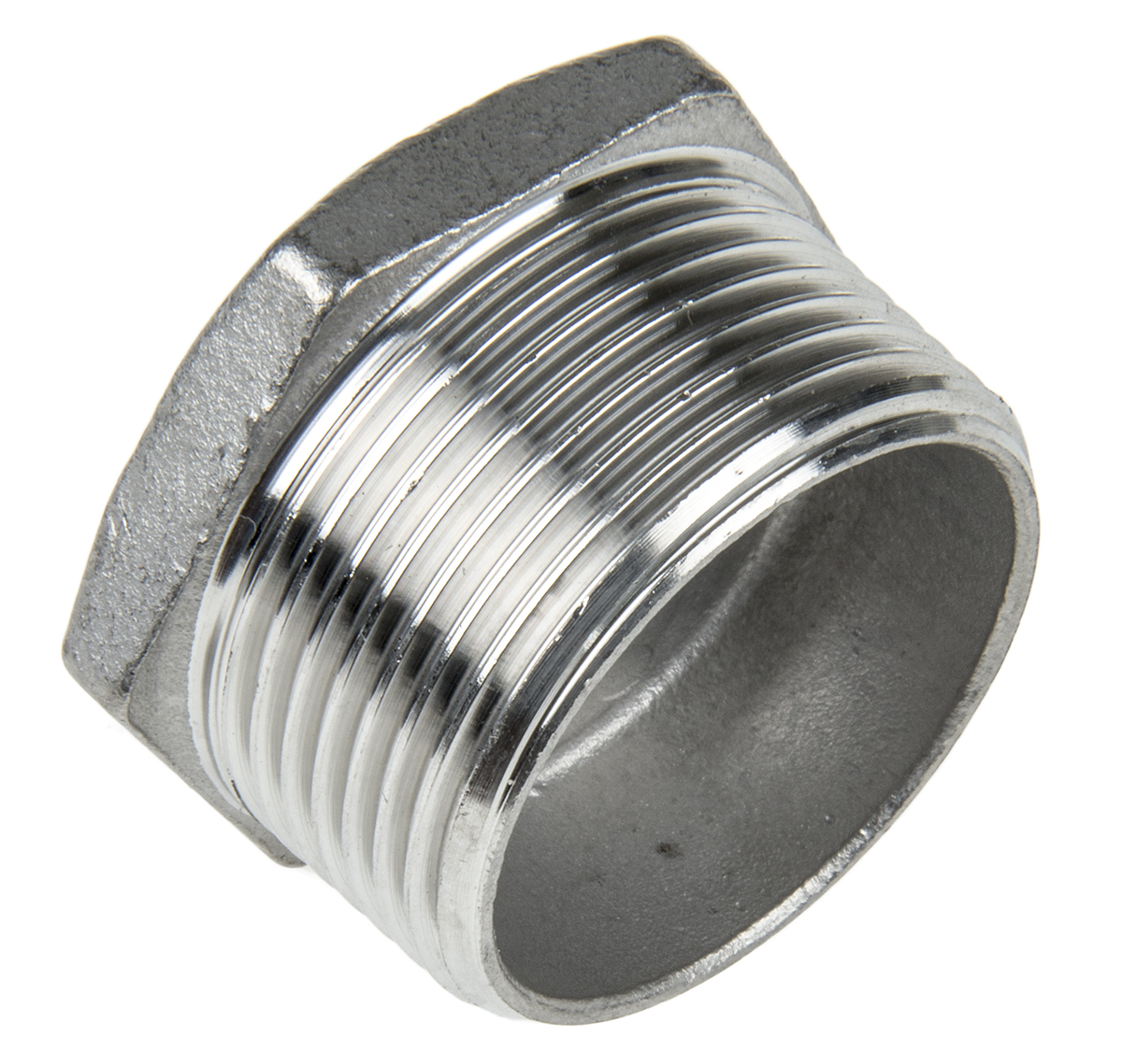 RS PRO Stainless Steel Pipe Fitting Hexagon Bush, Male R 1-1/4in x Female G 1/2in