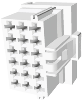 TE Connectivity, AMP MCP 2.8 Automotive Connector Socket Natural 18 Way 7-968974-1