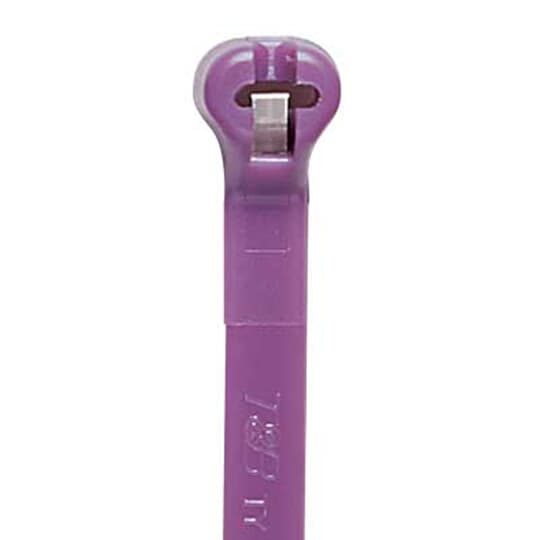 Thomas & Betts Cable Ties, , 137mm x 3.6 mm, Purple Nylon, Pk-1000