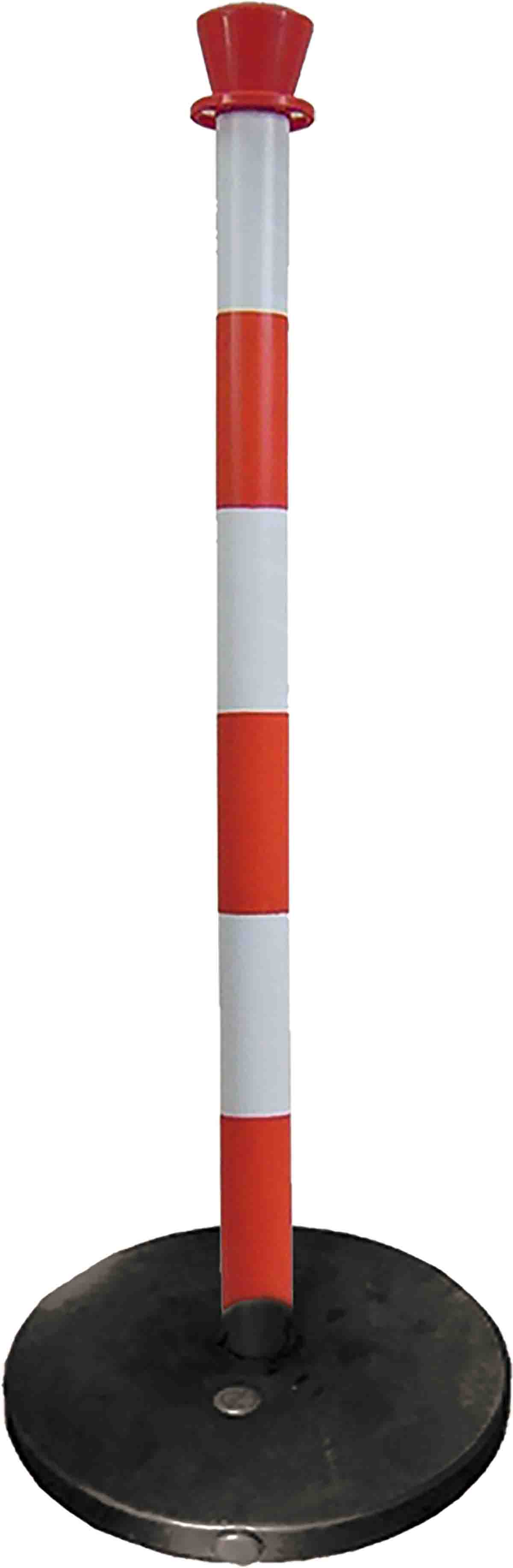 RS PRO Red/White ABS Barrier Post