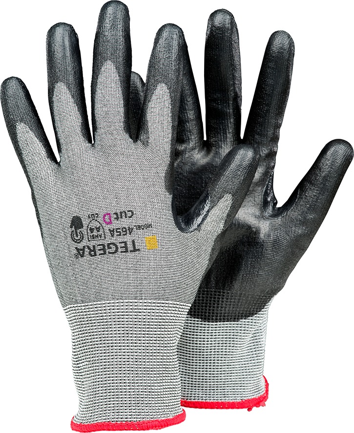 Tegera TEGERA Grey Elastane, Textile Work Gloves, Size 10