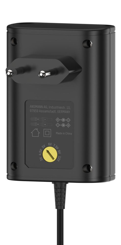 Ansmann 18W Plug-In AC/DC Adapter 3V dc Output, 1.5A Output
