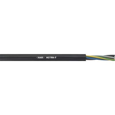 Lapp Flexible Multicore 1.5 mm² 7 Core Power Cable, Black Rubber, 100m