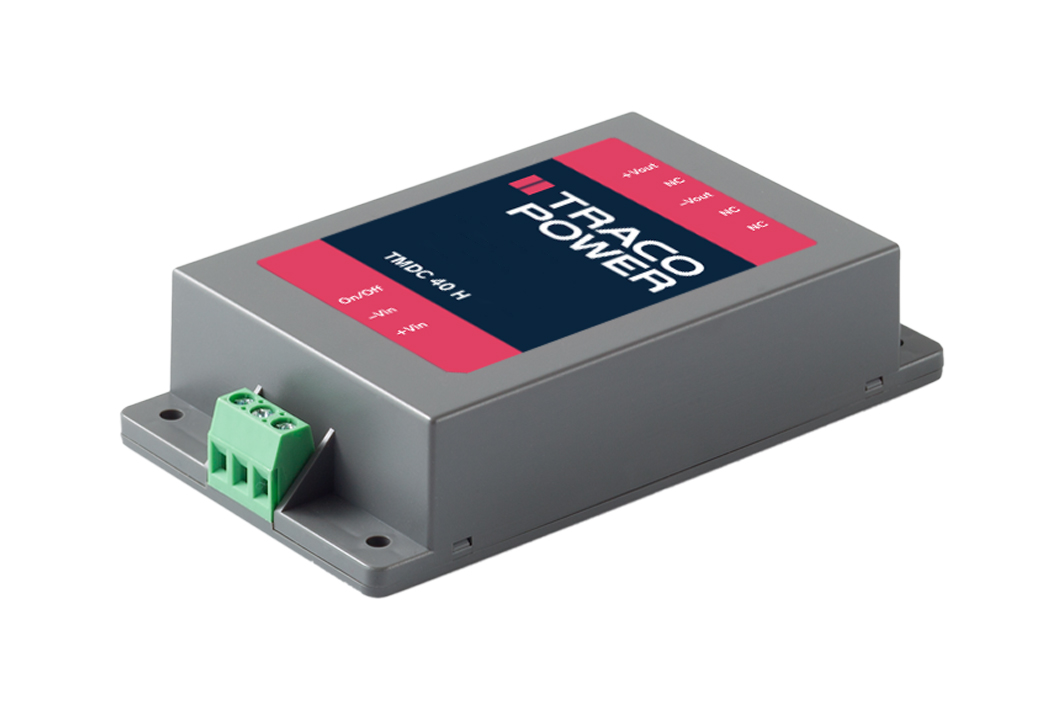 TRACOPOWER TMDC 40H DC-DC Converter, 12V dc/ 3.3A Output, 80 → 160 V dc Input, 40W, Chassis Mount, +90°C Max