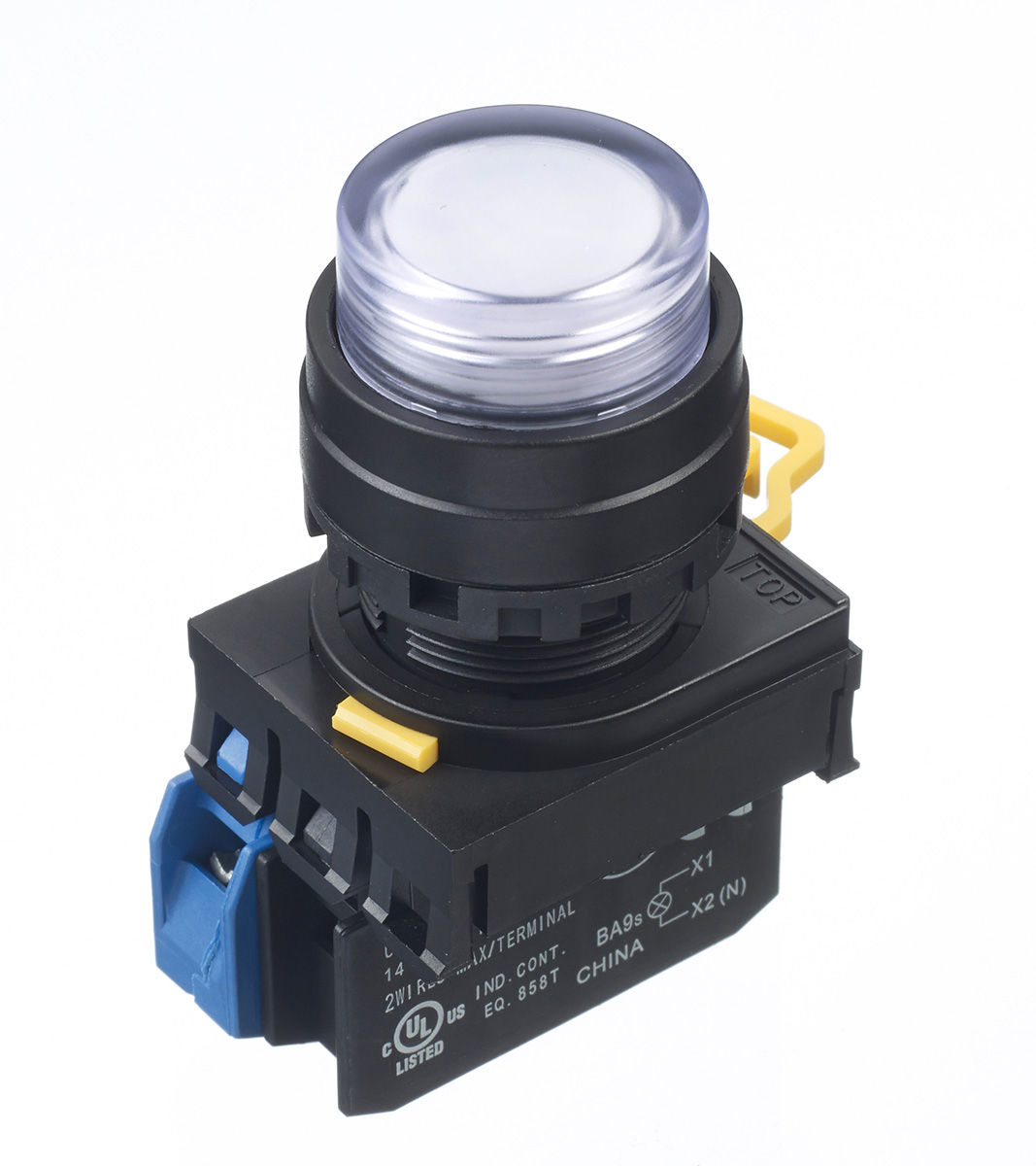 Idec YW Series Illuminated Push Button Complete Unit, Panel Mount, 22mm Cutout, SPST, IP65