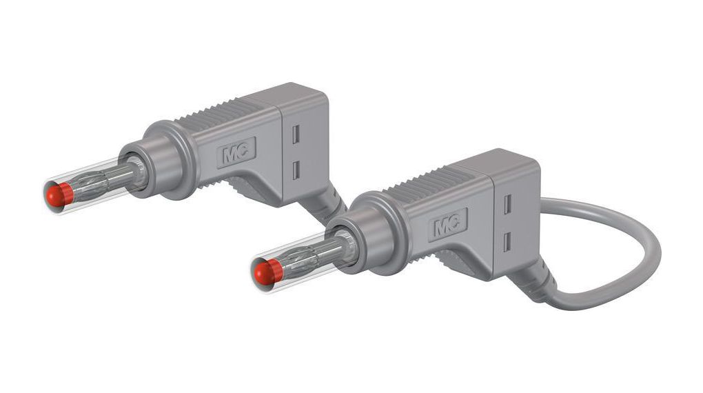 Staubli Test lead, 32A, 600V, Grey, 150cm Lead Length