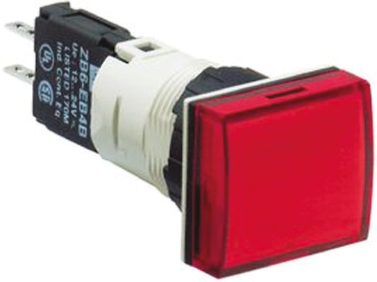 Schneider Electric, Harmony XB6, Panel Mount Red LED Pilot Light Complete, 16mm Cutout, IP65, 24V ac/dc