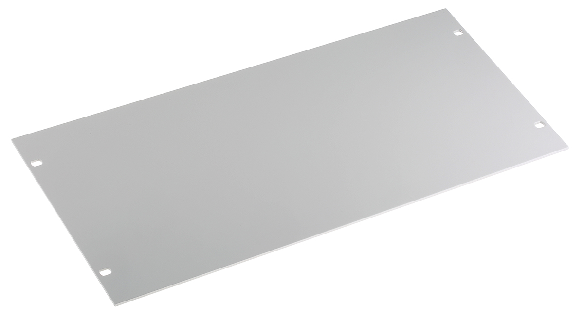 nVent SCHROFF Grey Aluminium Front Panel, 5U, 483 x 221.4mm