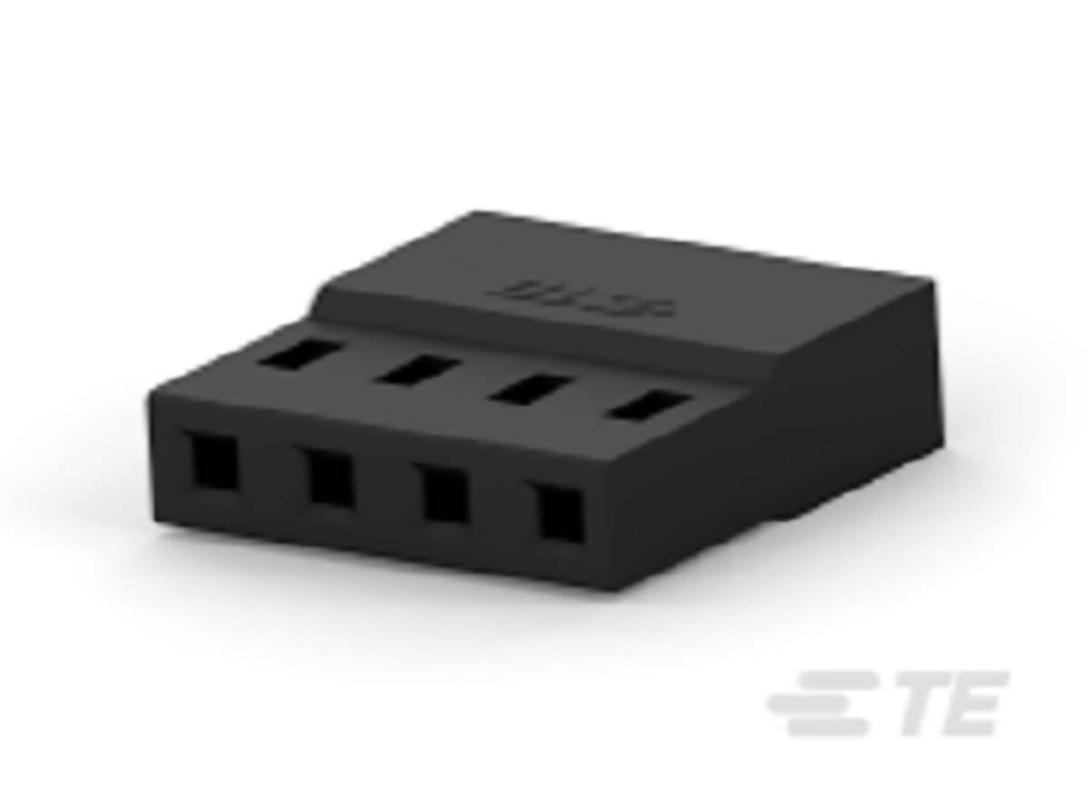 TE Connectivity, AMPMODU Female PCB Connector Housing, 2mm Pitch, 4 Way, 1 Row