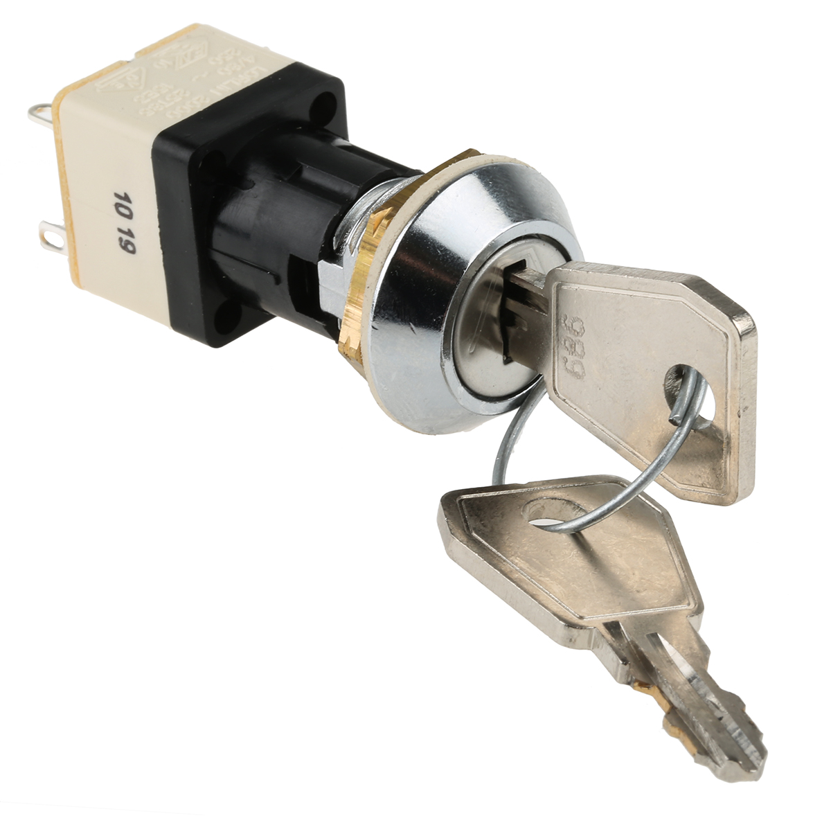 Lorlin IP67 Key Switch, DPST, 4 A @ 250 V ac 2-Way