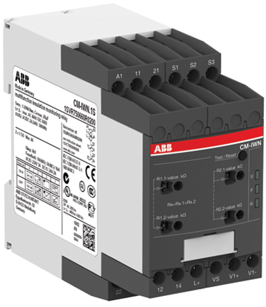ABB Insulation Monitoring Relay, 1, 3 Phase, DPDT, 0 → 400 V ac, 0 → 600V dc, DIN Rail