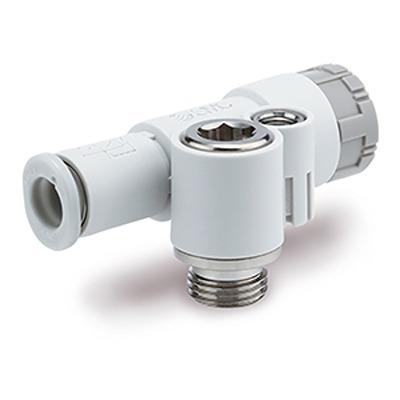 SMC JAV Series Threaded Pneumatic Silencer & Exhaust Restrictor Function Fitting, R 1/8 Inlet Port, 6mm Tube Inlet