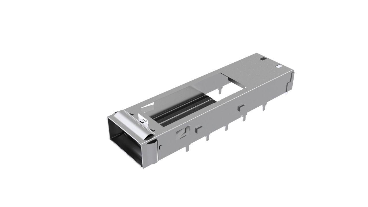 Amphenol Communications Solutions QSFP-DD I/O Connector Plug 76-Position, UE36C1660105001