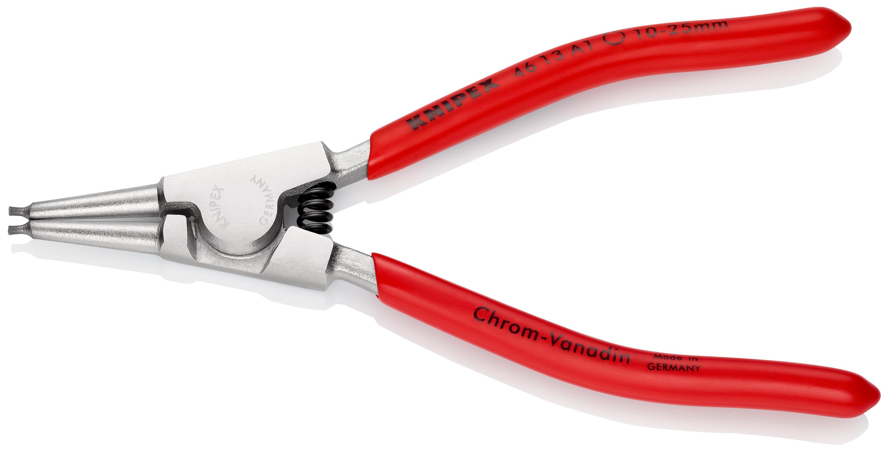 Knipex 46 13 A1 Circlip Pliers, 140 mm Overall, Straight Tip