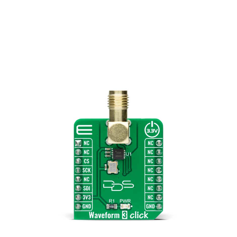 MikroElektronika MIKROE-4432, Waveform 3 Click Clock Generator for AD9837 for TDR applications