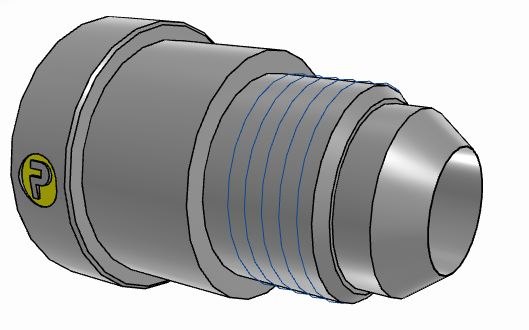 Parker Hydraulic Union Straight Threaded Adaptor UNF 7/8-14 Female to UNF 9/16-18 Male, 10-6TRTXS