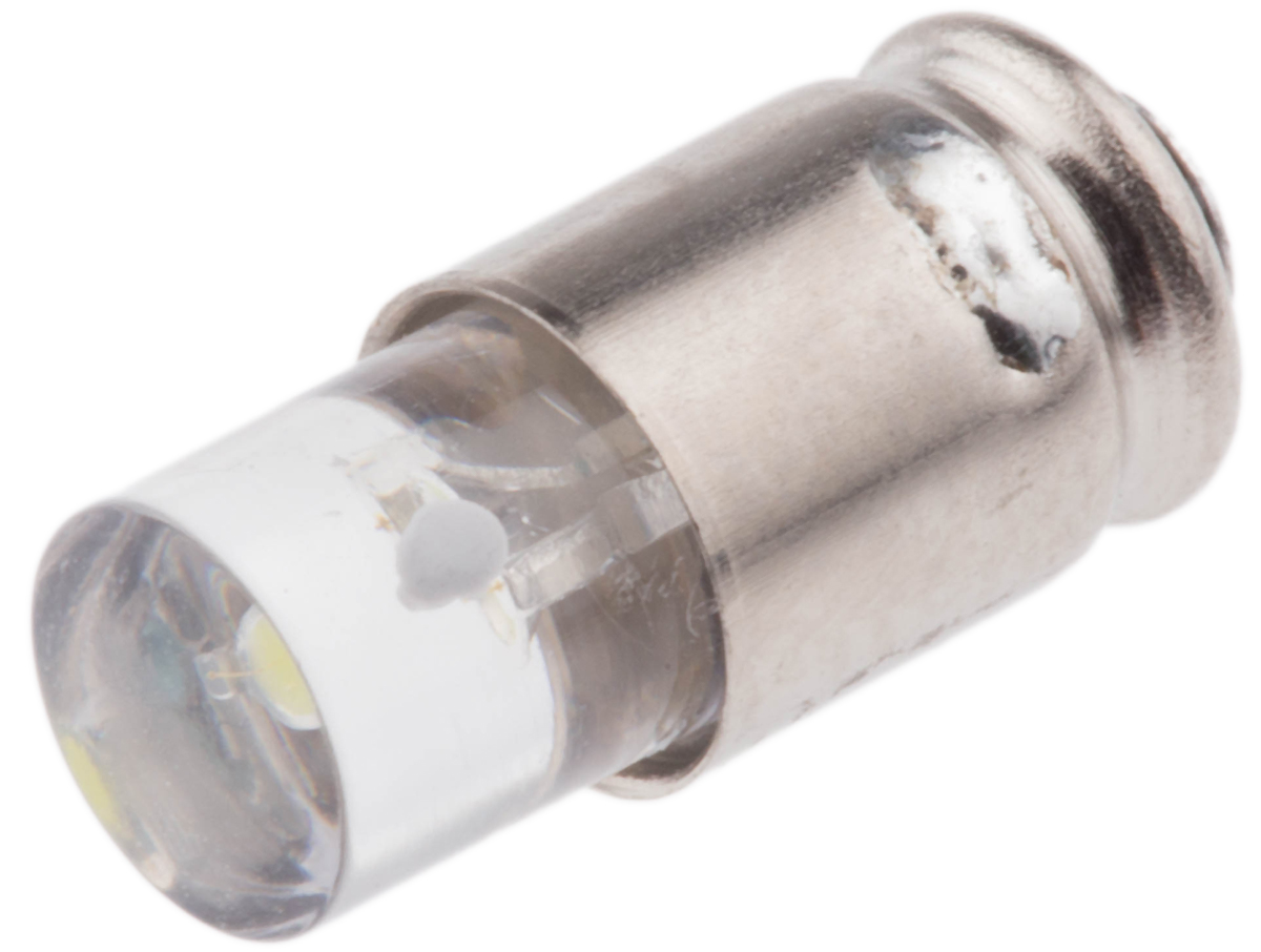 Marl White LED Indicator Lamp, 24 → 28V dc, Midget Groove Base, 4.9mm Diameter, 14000mcd