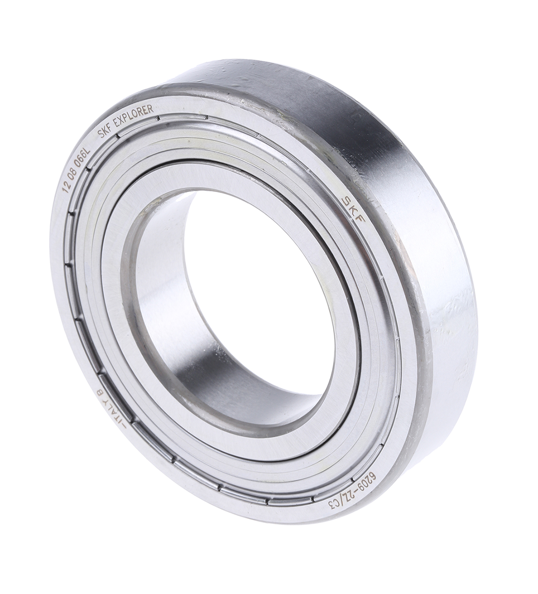SKF 6209-2Z/C3 1 Row Ball Bearing - 45 mm ID, 85 mm OD